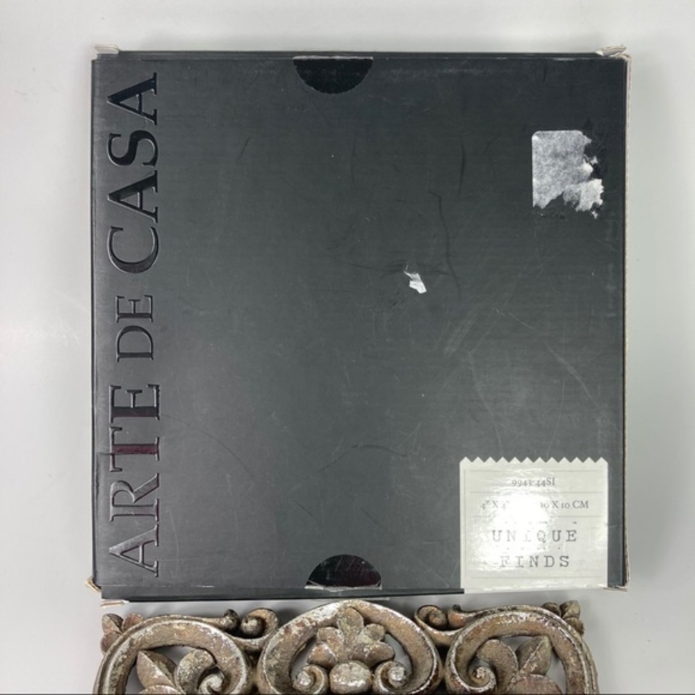 Unique Finds Arte de Casa 4-Inch x 4-Inch Karma Frame in Silver Wash - Picture 4 of 16